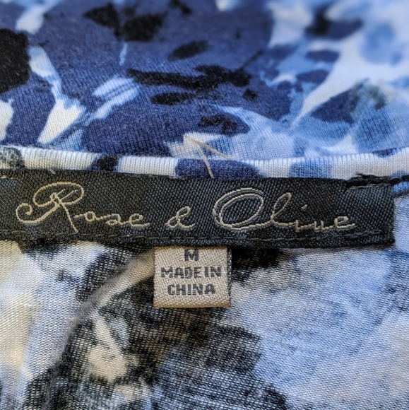 Floral asymmetrical sleeveless tank top/ T-shirt - Picture 4 of 4